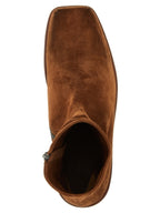 Brown Calfskin Ankle Boots