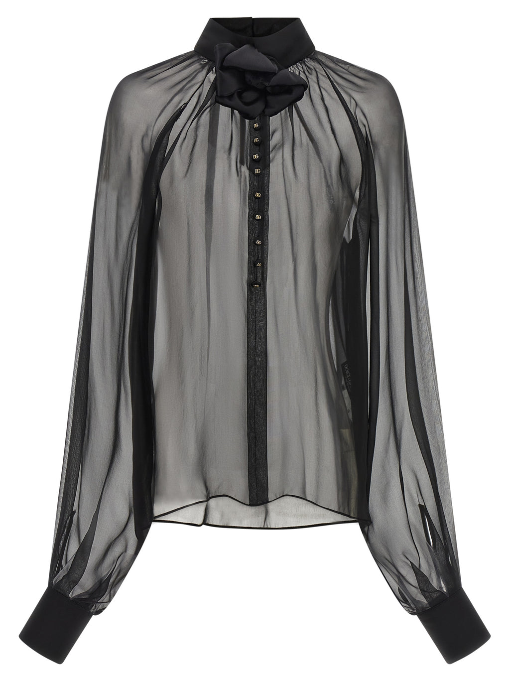 Black Silk Blouse