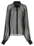 Black Silk Blouse