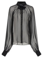 Black Silk Blouse