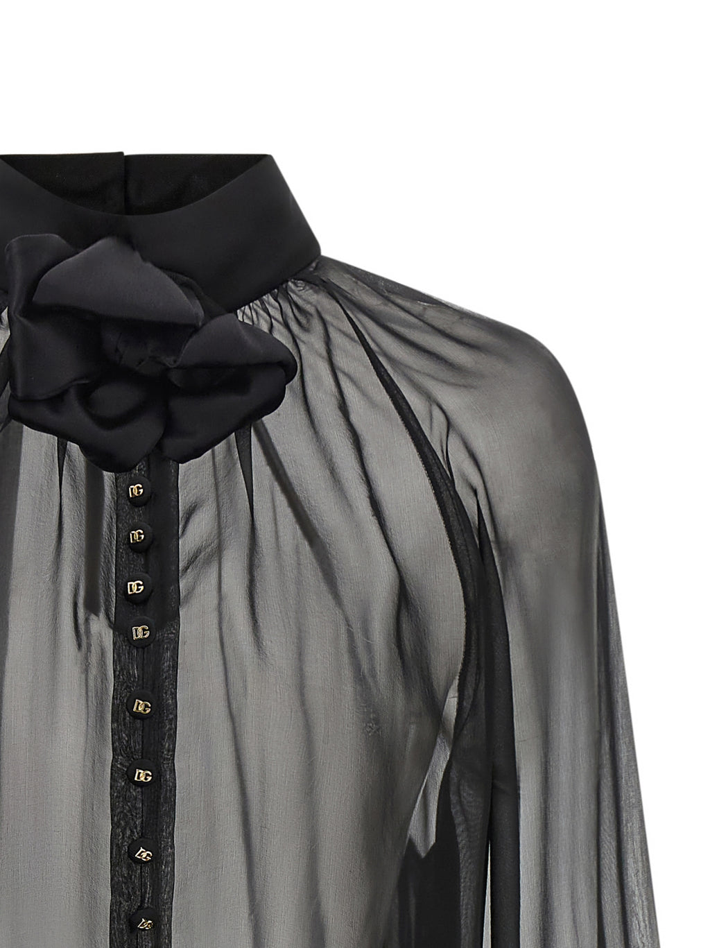 Black Silk Blouse