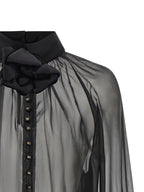 Black Silk Blouse