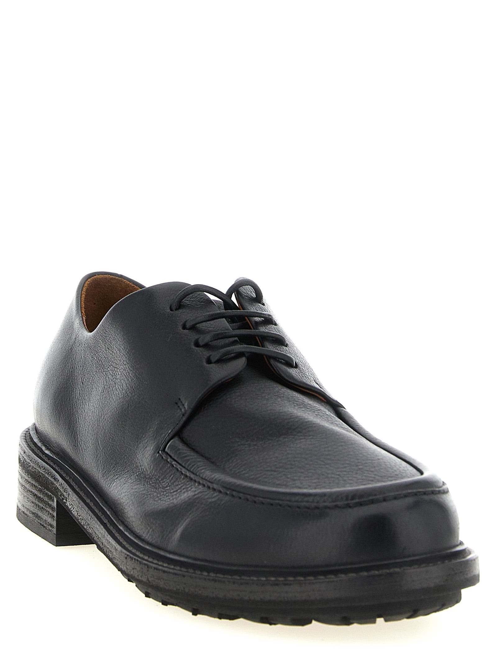 Black Calfskin Oxfords And Derbies