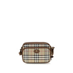 Beige Cotton Shoulder Bag