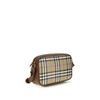 Beige Cotton Shoulder Bag