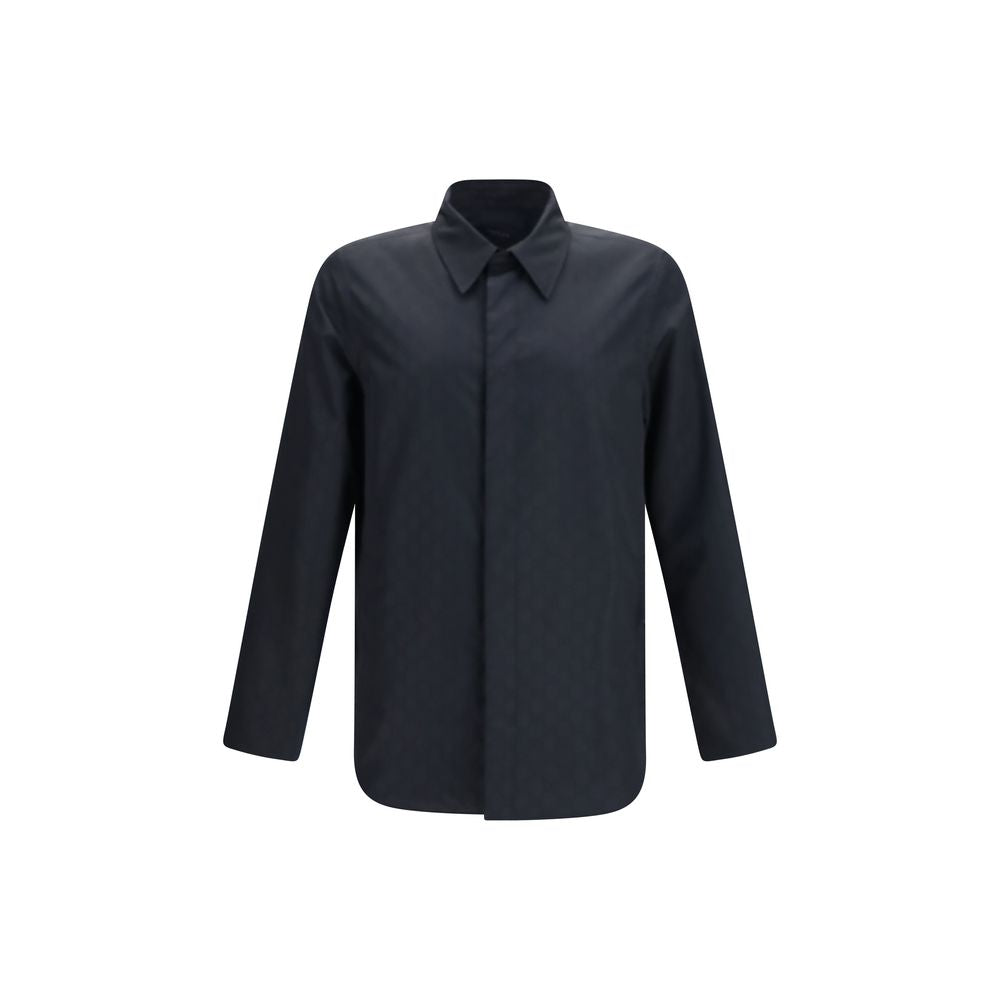 Black Polyamide Full-Length Jacket