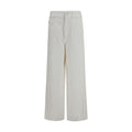 Beige Cotton Jeans Denim