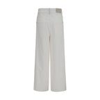 Beige Cotton Jeans Denim