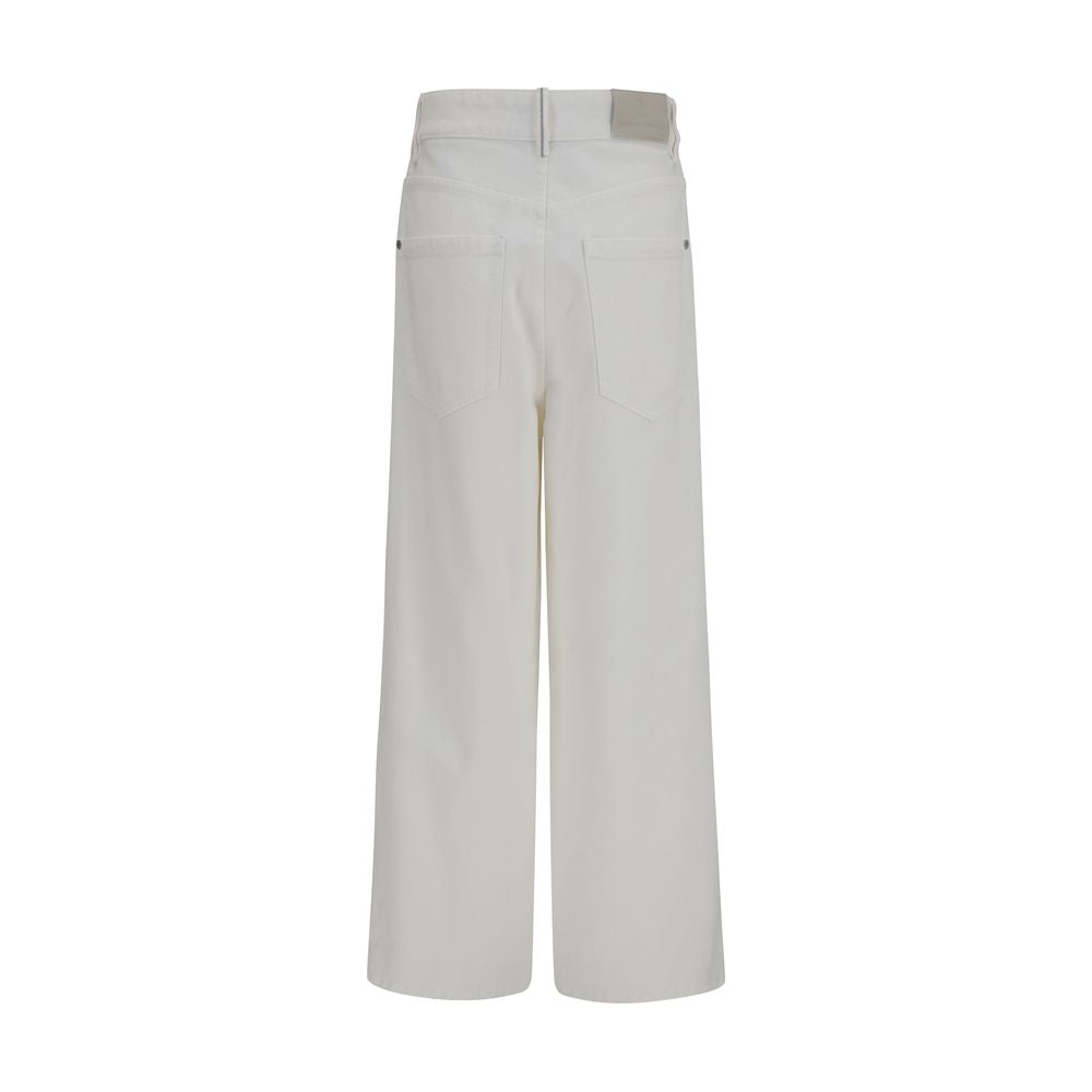 Beige Cotton Jeans Denim