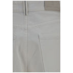 Beige Cotton Jeans Denim