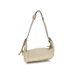 Beige Calf Leather Bos Taurus Shoulder Bag