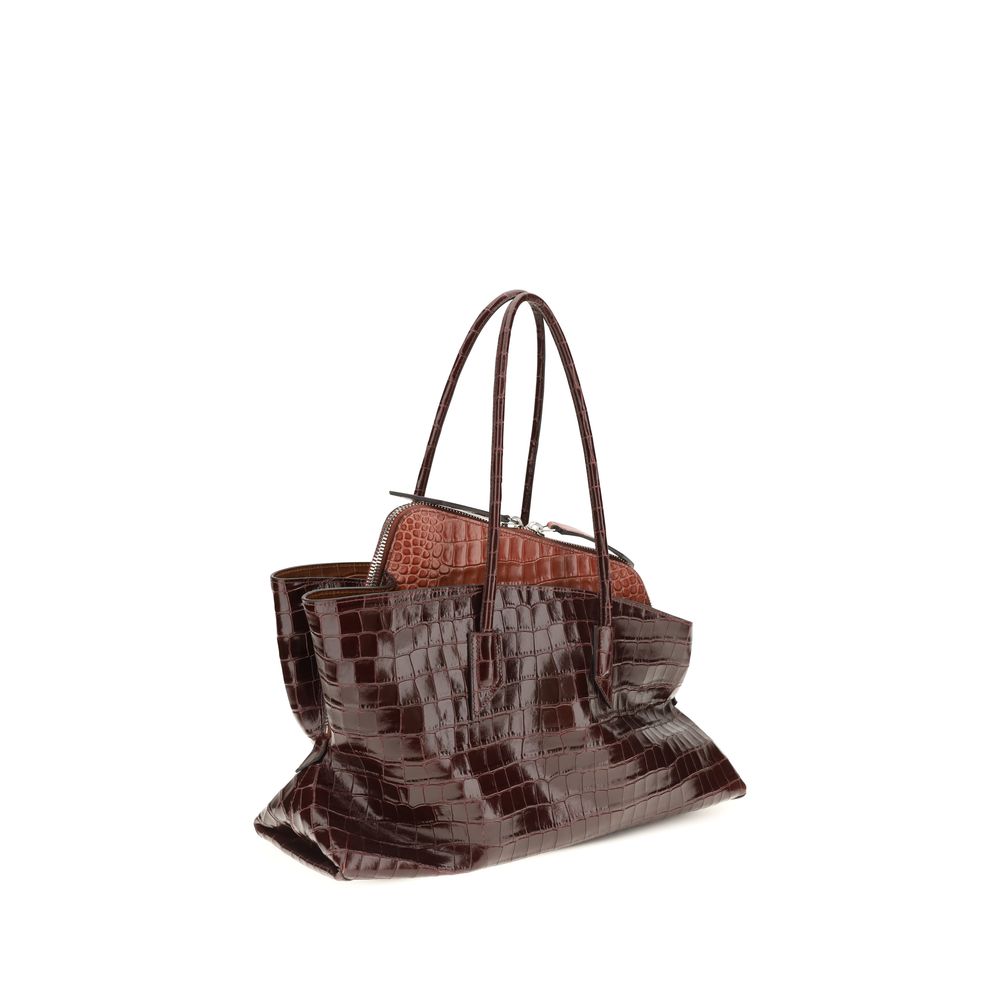 Bordeaux Calf Leather Bos Taurus Shoulder Bag