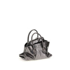 Gray Calf Leather Bos Taurus Handbag