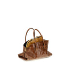 Brown Calf Leather Bos Taurus Handbag