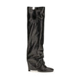 Black Calf Leather Bos Taurus Ankle Boots