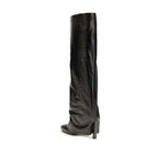 Black Calf Leather Bos Taurus Ankle Boots