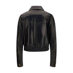 Black Lamb Ovis Aries Aries Leather Jacket