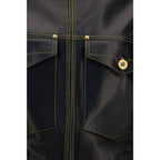 Black Lamb Ovis Aries Aries Leather Jacket