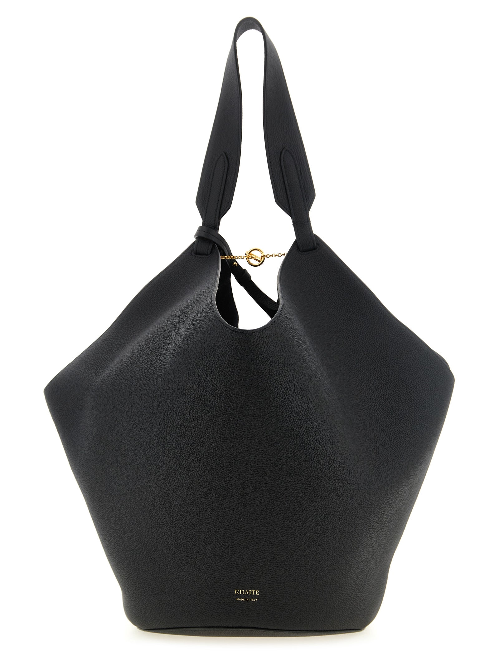 Black Calfskin Tote Bag