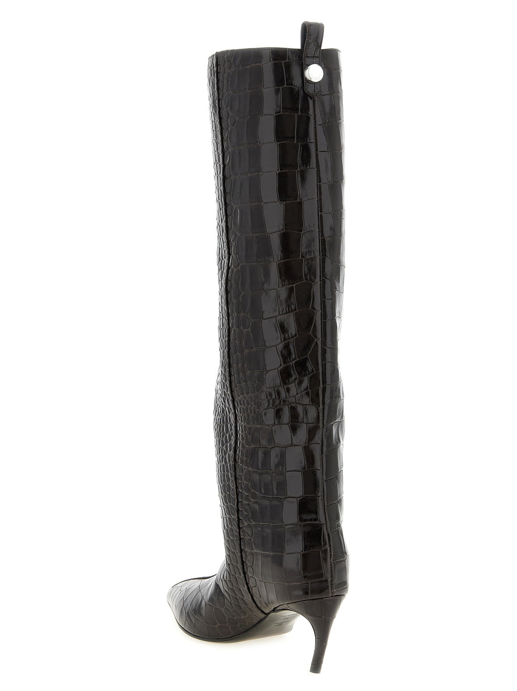 Brown Bovine Leather Over The Knee
