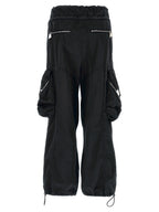 Black Cotton Cargo Pants