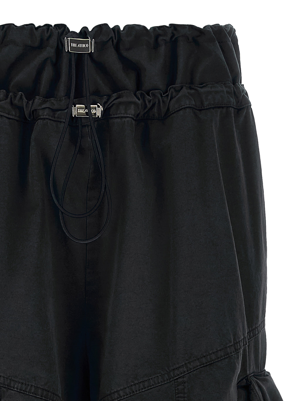 Black Cotton Cargo Pants