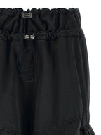 Black Cotton Cargo Pants