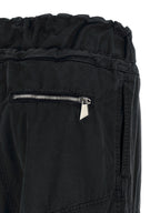 Black Cotton Cargo Pants