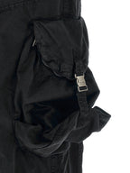 Black Cotton Cargo Pants
