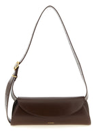 Brown Calfskin Shoulder Bag