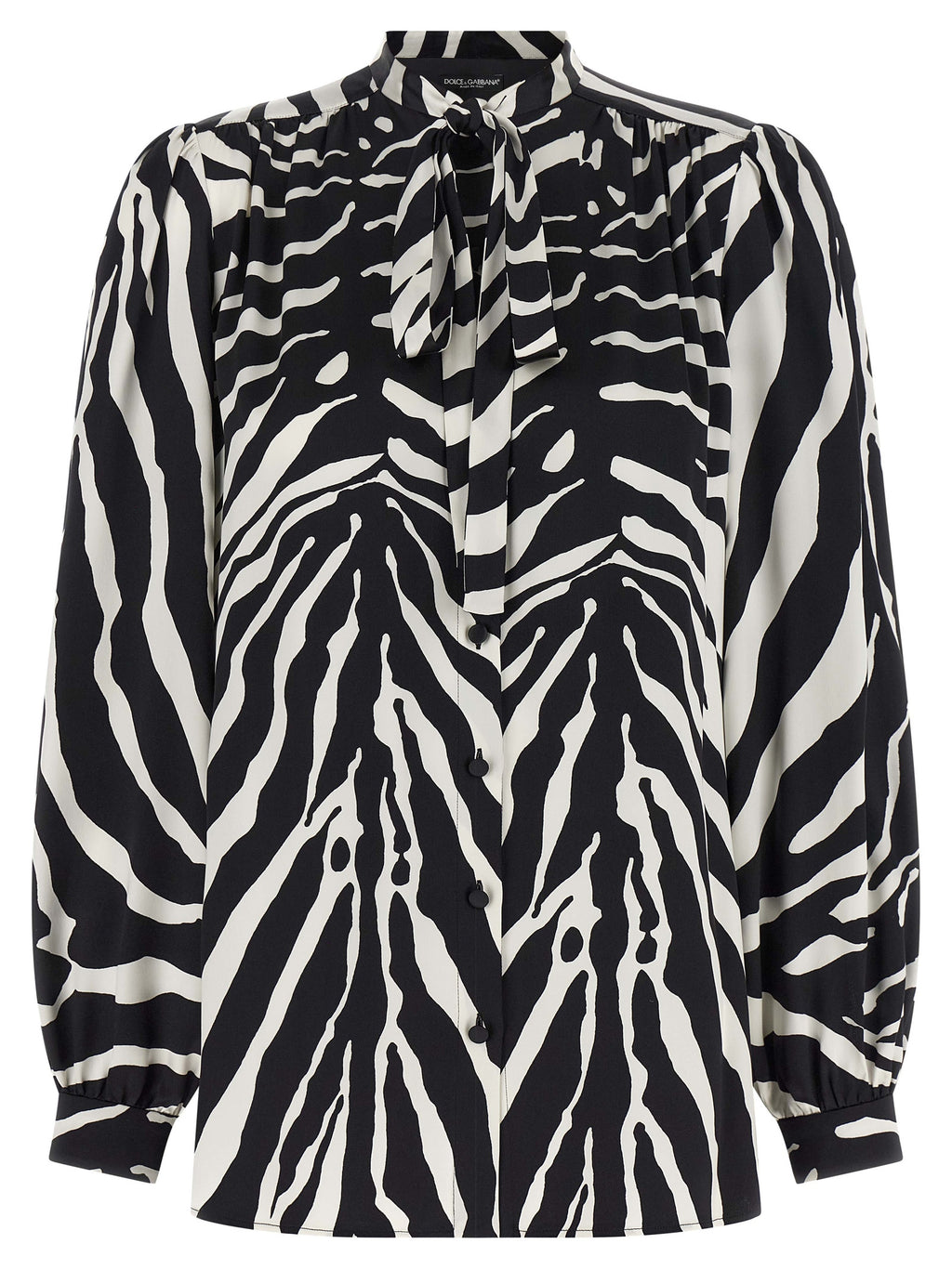 Bicolor Silk Blouse