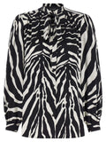 Bicolor Silk Blouse