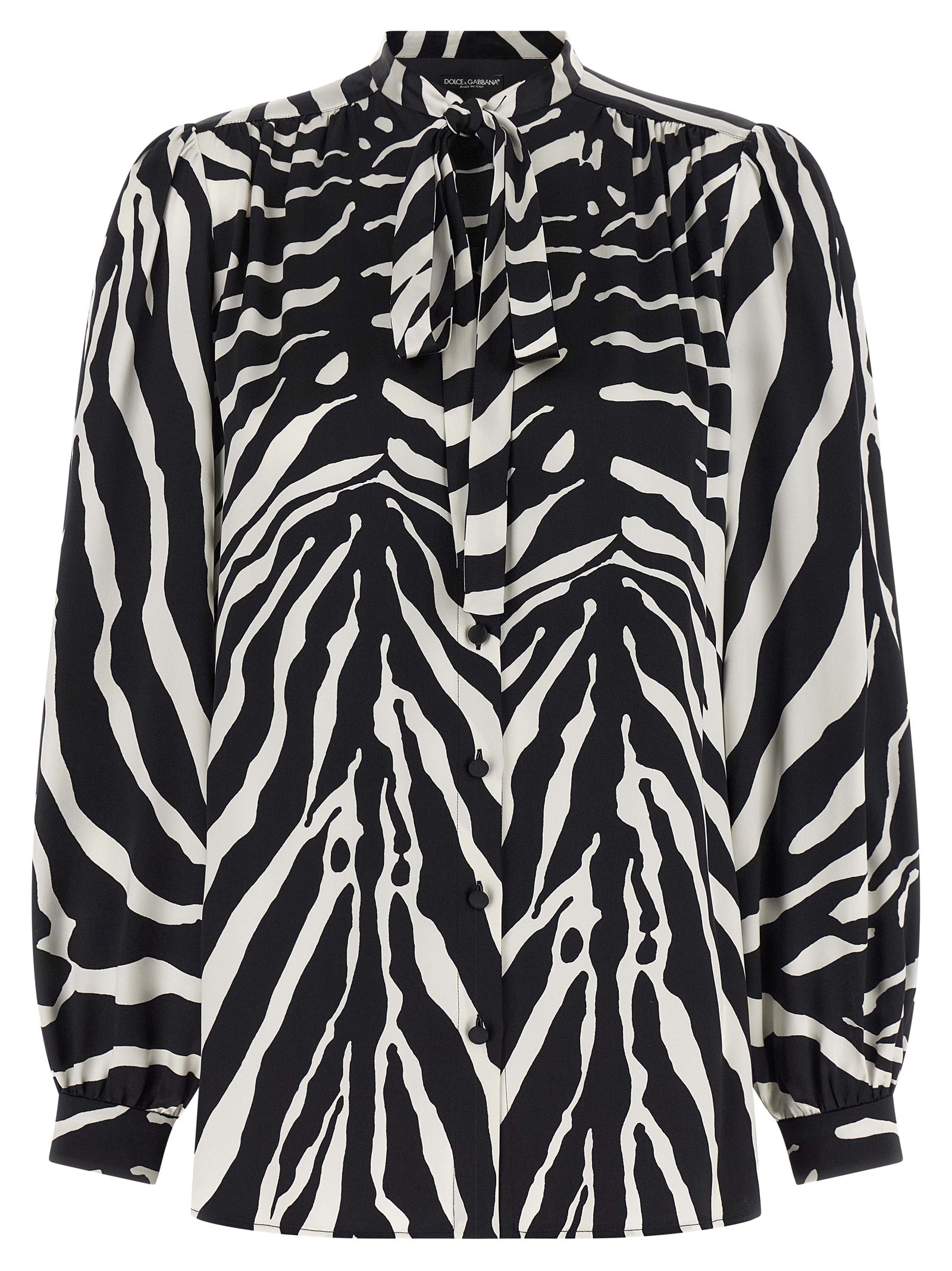 Bicolor Silk Blouse