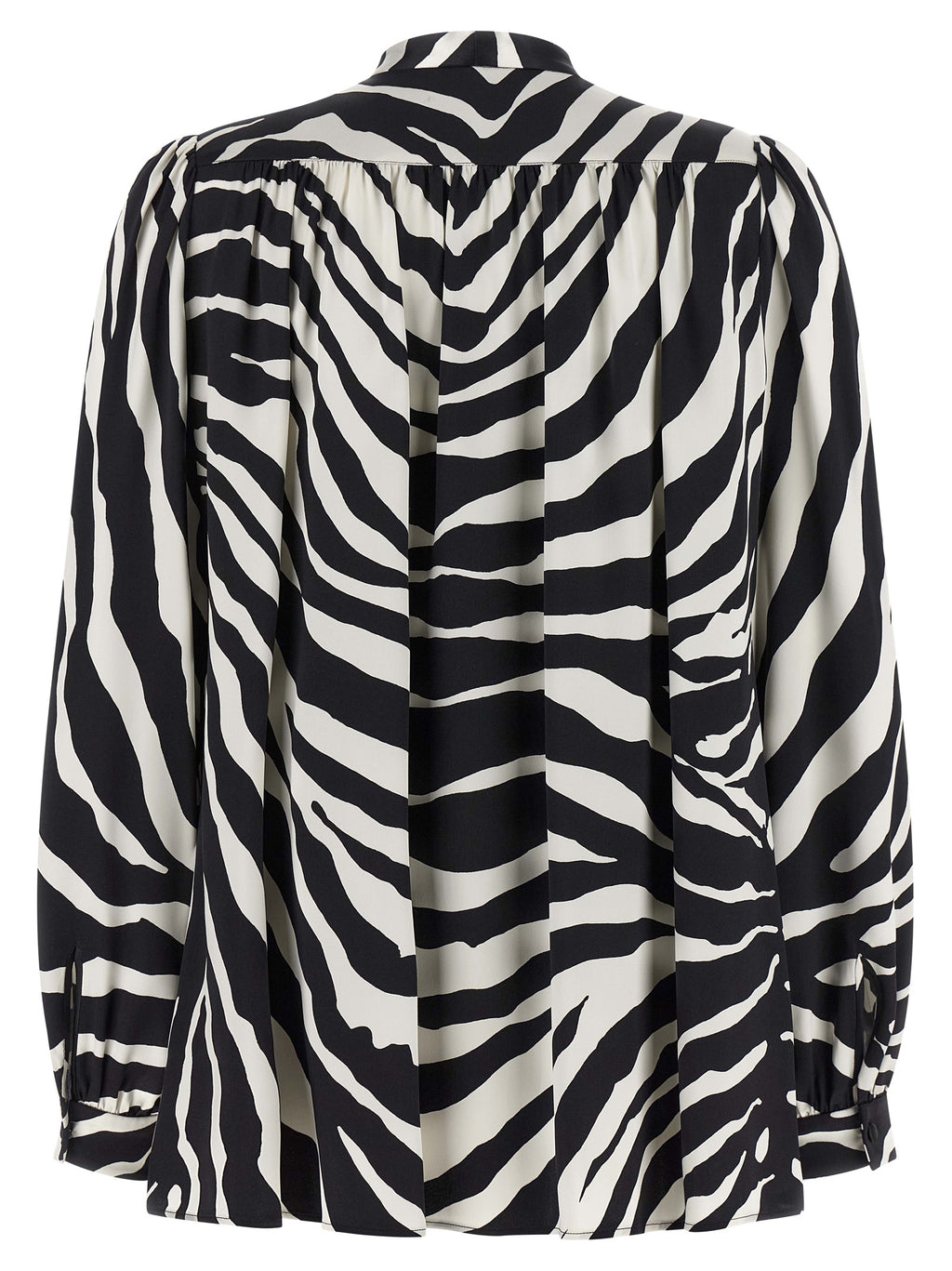 Bicolor Silk Blouse