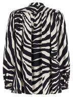 Bicolor Silk Blouse