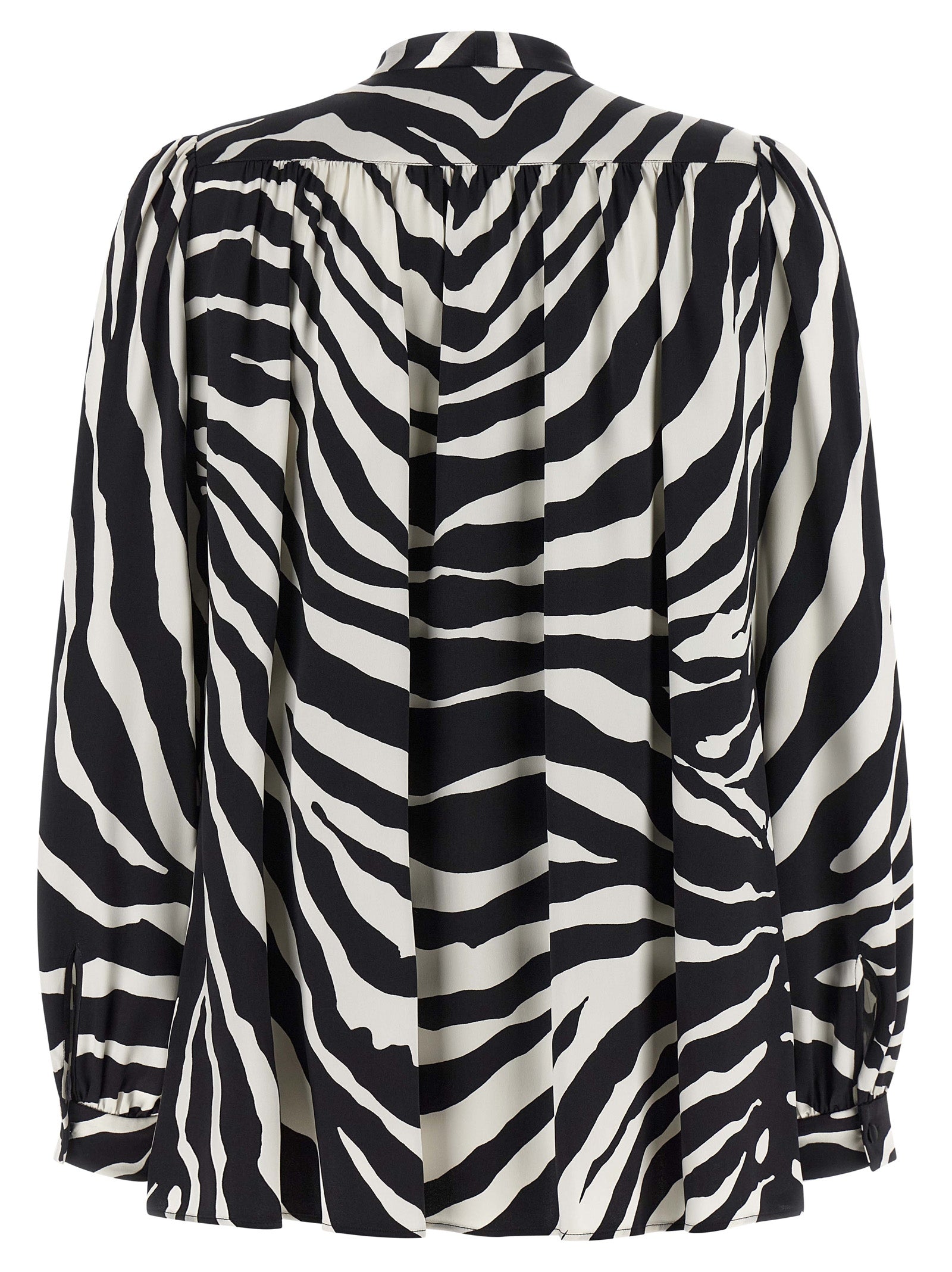 Bicolor Silk Blouse