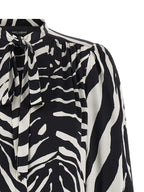 Bicolor Silk Blouse