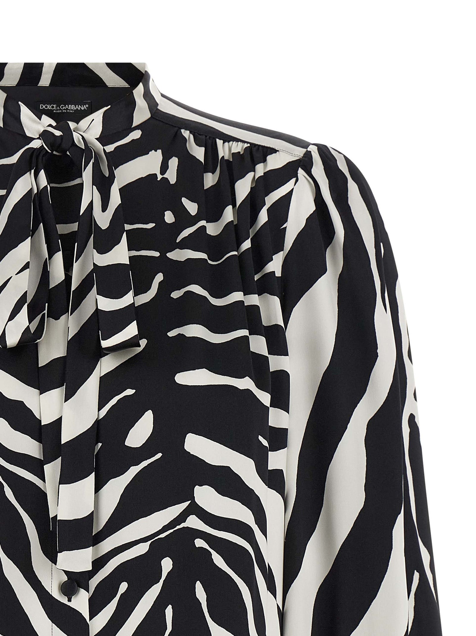 Bicolor Silk Blouse