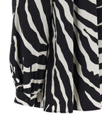 Bicolor Silk Blouse