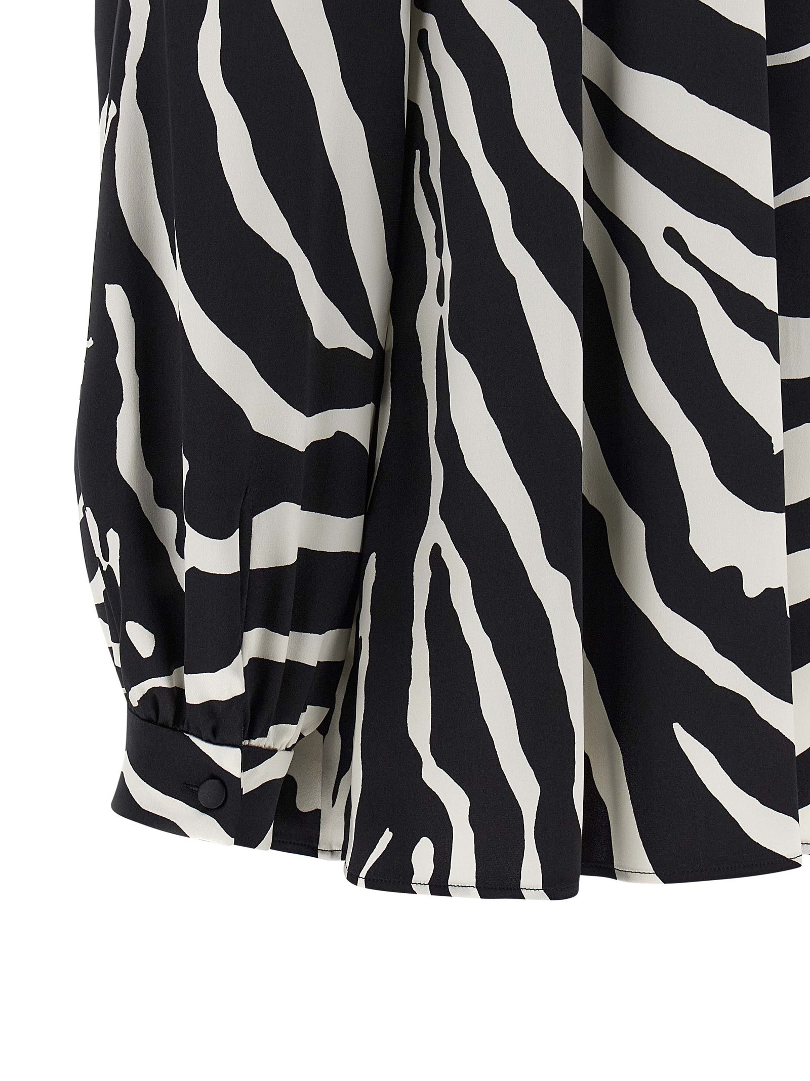 Bicolor Silk Blouse
