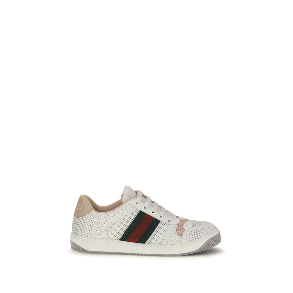 White Calf Leather Bos Taurus Athletic Sneakers