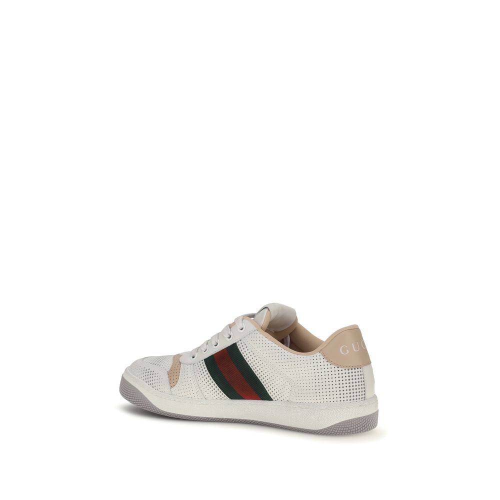 White Calf Leather Bos Taurus Athletic Sneakers