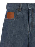 Blue Cotton Bermuda Shorts