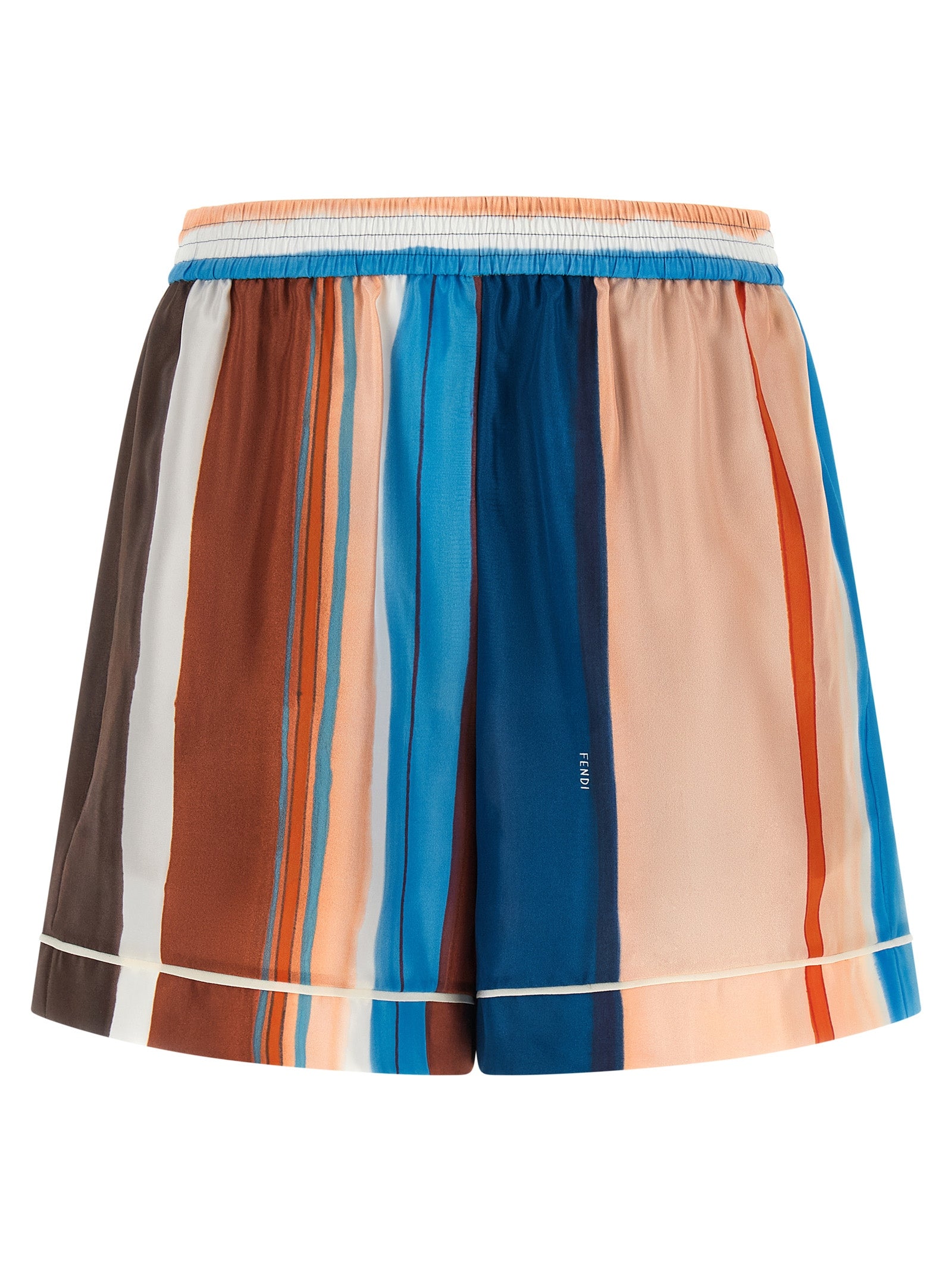 Multicolor Silk Bermuda Shorts