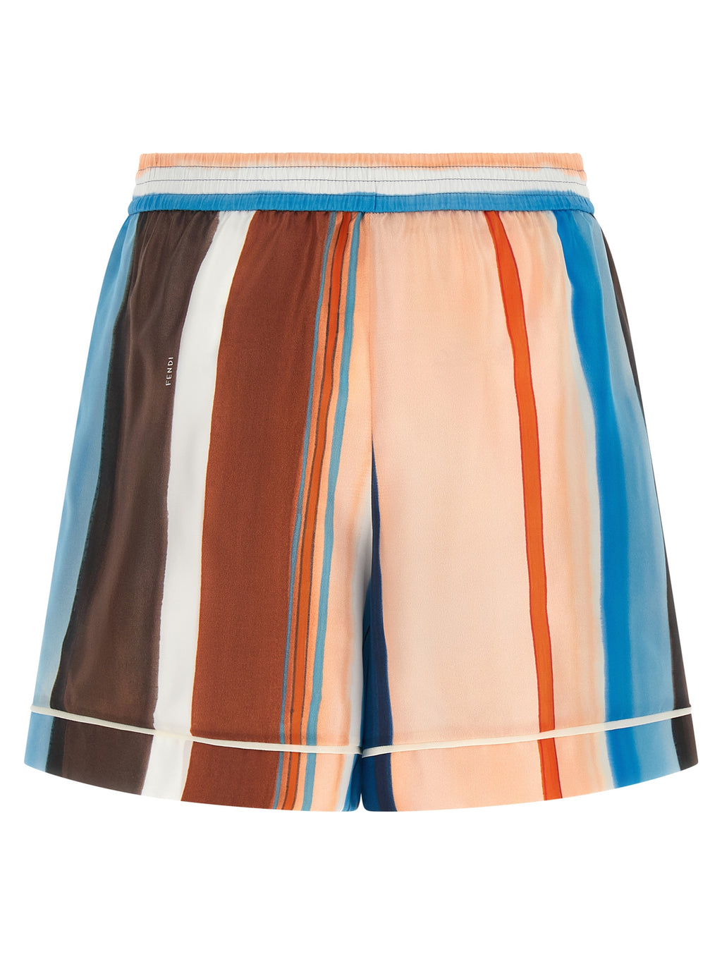 Multicolor Silk Bermuda Shorts