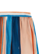 Multicolor Silk Bermuda Shorts