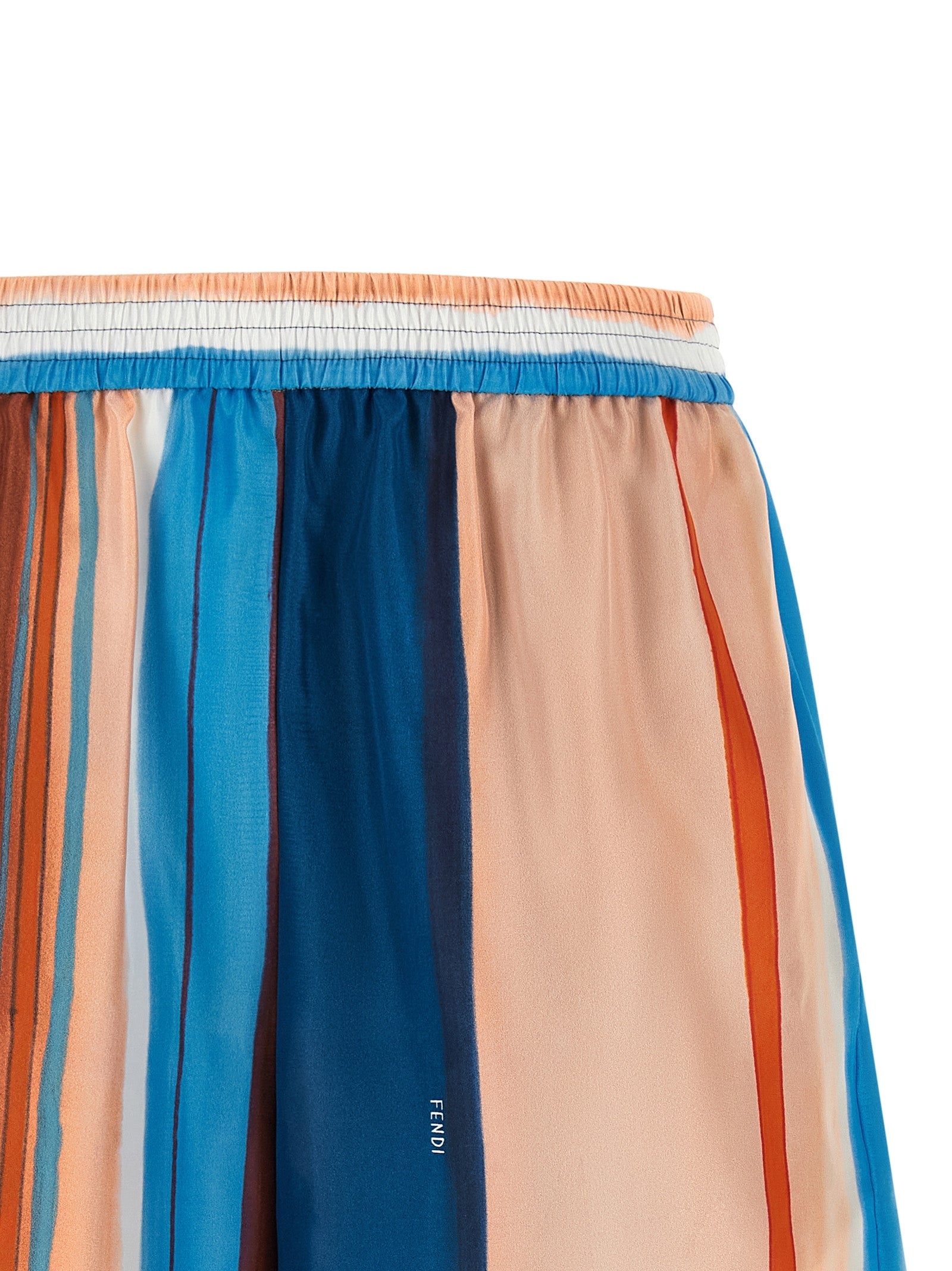 Multicolor Silk Bermuda Shorts