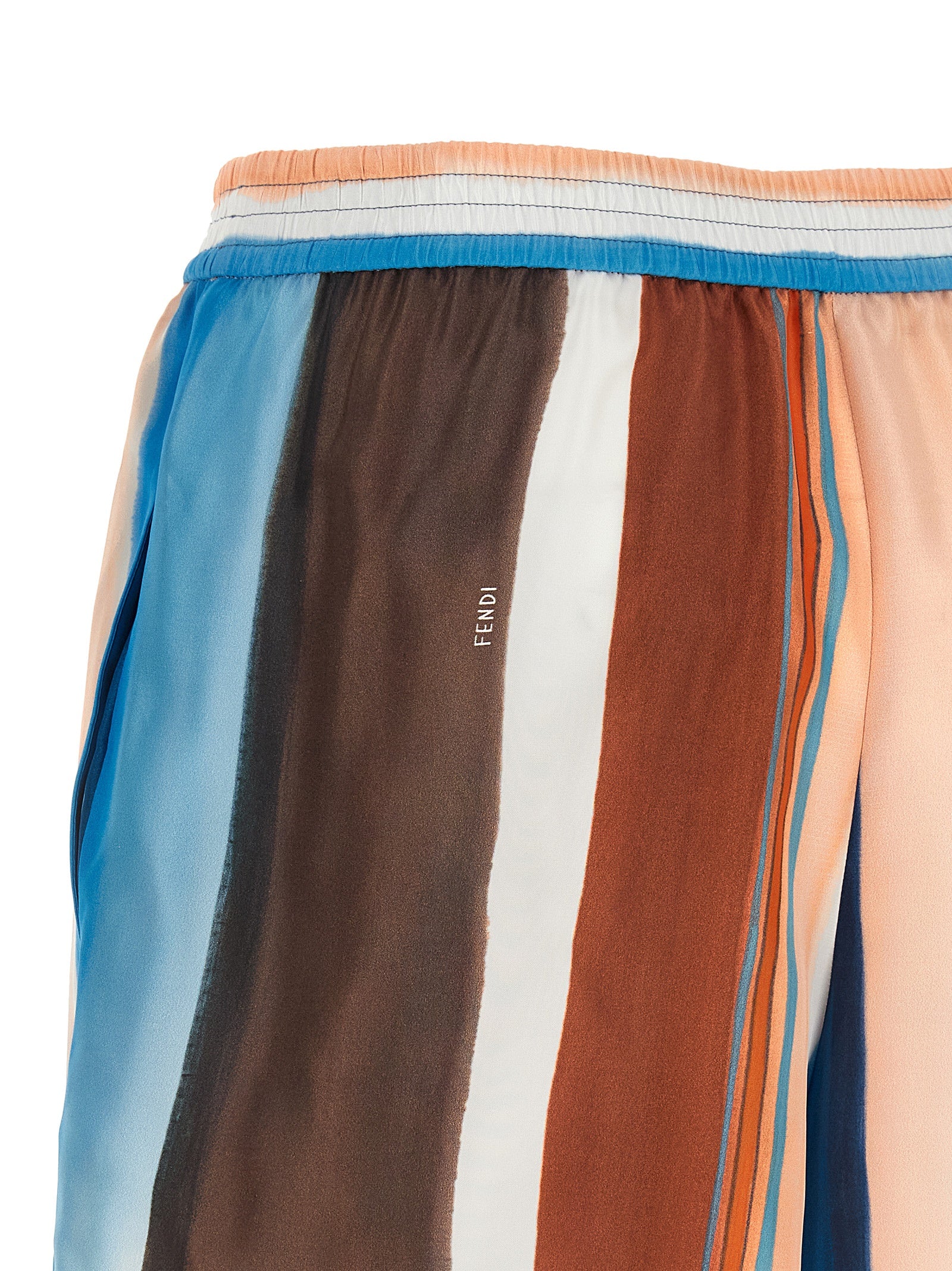Multicolor Silk Bermuda Shorts