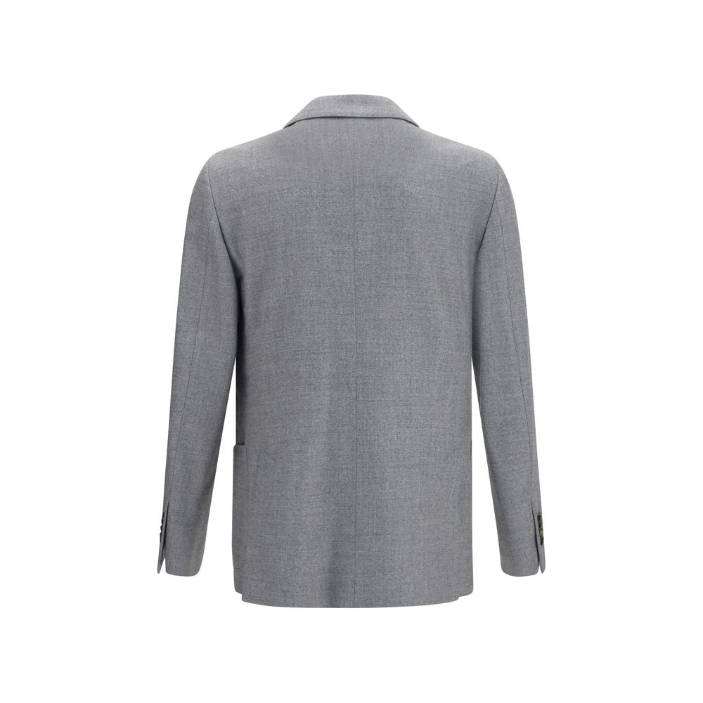 Gray Wool Oves Aries Full-Length Jacket