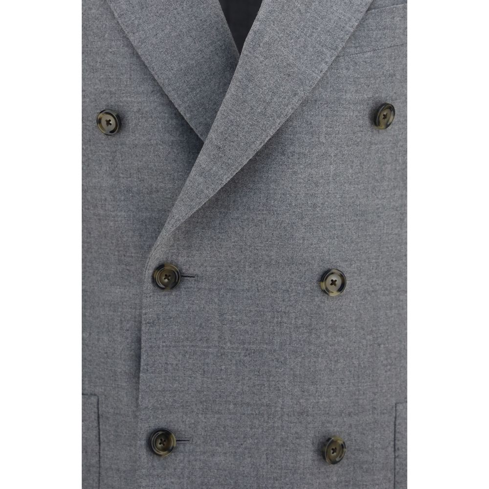 Gray Wool Oves Aries Full-Length Jacket